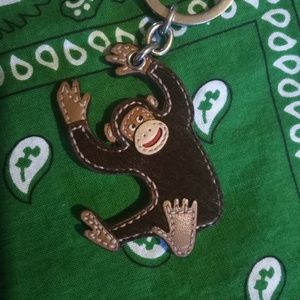 Coach monkey keychain